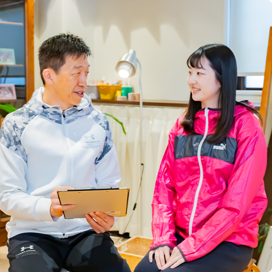 パーソナルトレーニング　カウンセリング風景